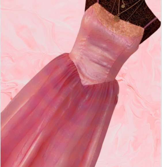 COPY - 💓Beautiful tailored beaded pink maxi dress 💗 #E - Picture 3 of 16